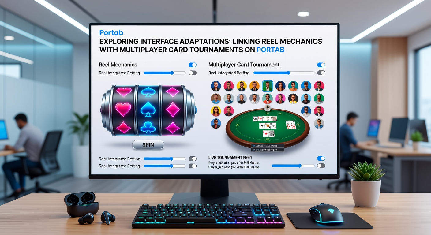 Close-up of adaptive touchscreen controls linking reel spins to card selections during a multiplayer session