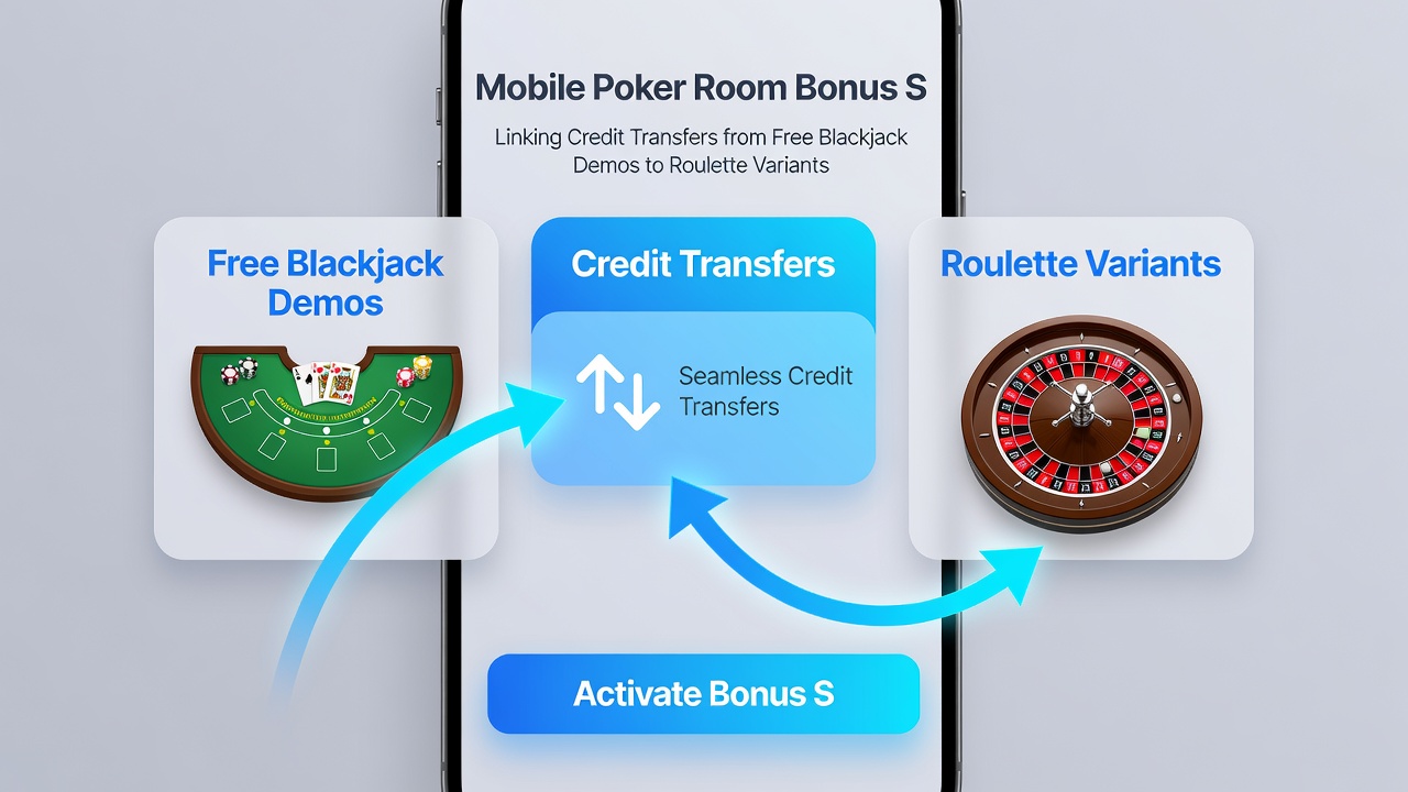 Close-up view of roulette wheel interface on mobile device with linked bonus credit indicators