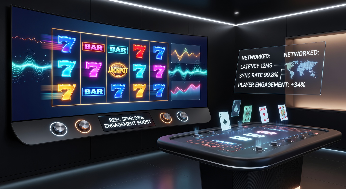 Interface tweaks and sensory design elements applied to card table games and networked prize displays