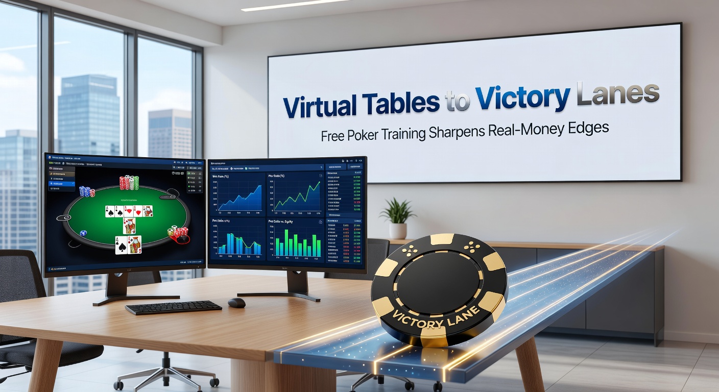 Close-up of a poker training app dashboard displaying hand analysis graphs, leaderboards, and real-money transition stats